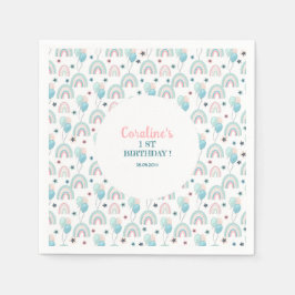 Servilleta De Papel Papel Napkin para el primer cumpleaños .