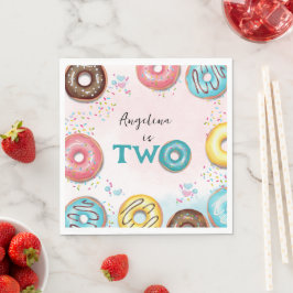 Servilleta De Papel Papel Napkin para un segundo cumpleaños.