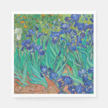 PAPEL NAPKIN : VAN GOGH IRISES