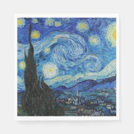 SERVILLETA DE PAPEL PAPEL NAPKIN : VAN GOGH : NOCHE DE STARRY