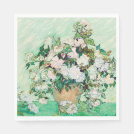 SERVILLETA DE PAPEL PAPEL NAPKIN : VAN GOGH : ROSAS