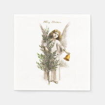 PAPEL NAPKIN : VINTAGE CHRISTMAS ANGEL