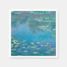 SERVILLETA DE PAPEL PAPEL NAPKIN: "WATERLILIES" DE MONET