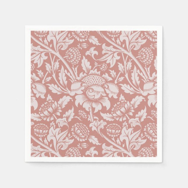 SERVILLETA DE PAPEL PAPEL NAPKIN : WILLIAM MORRIS : FLORAL (Anverso)
