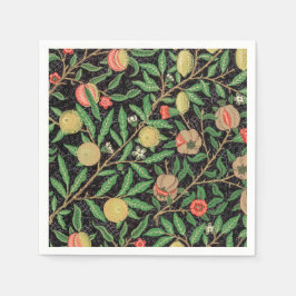 SERVILLETA DE PAPEL PAPEL NAPKIN: WILLIAM MORRIS : POMEGRANADOS