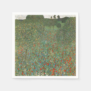 SERVILLETA DE PAPEL PAPEL NAPKINS : GUSTAV KLIMT : MOHNFELD