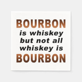 Servilleta De Papel PAPEL NAPKINS - ¡No Todo Whiskey Es BOURBON!