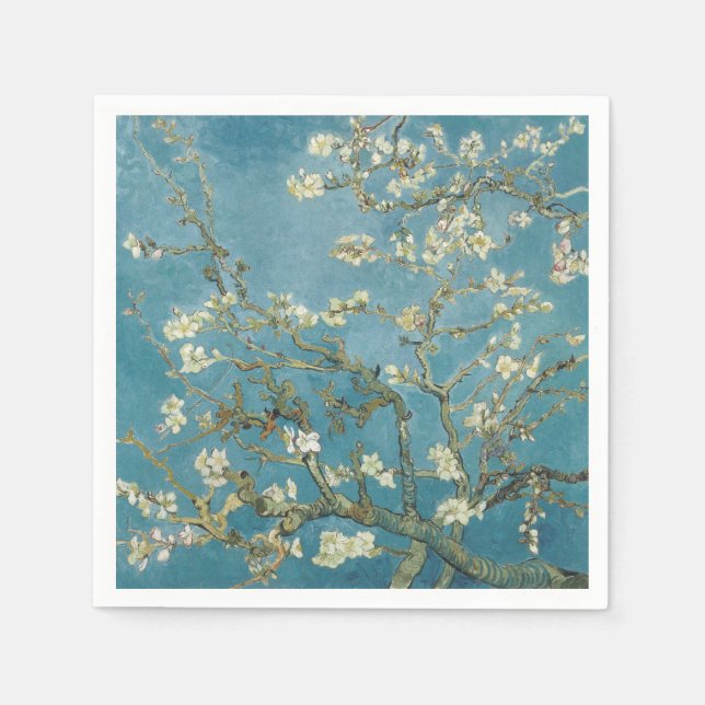 SERVILLETA DE PAPEL PAPEL NAPKINS : VAN GOGH : ALMOND BLOSSOMS (Anverso)