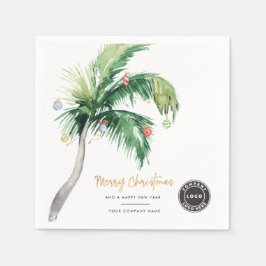 Servilleta De Papel Papel navideño con el logotipo comercial Palm Tree
