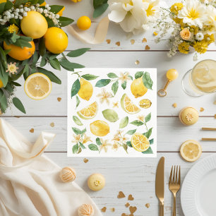 Servilleta De Papel Papel para baby shower Citrus Limoncito