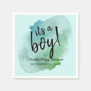 Servilleta De Papel Papel para Baby Shower de Niño Aquarela