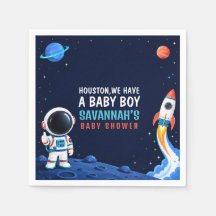 Papel para Baby Shower de Niño Espacio Exterior Ho