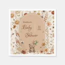 Papel para Baby Shower Floral Boho Arco de Terraco