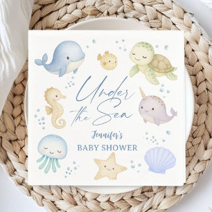 Servilleta De Papel Papel para Baby Shower Under The Sea Niño Oceano