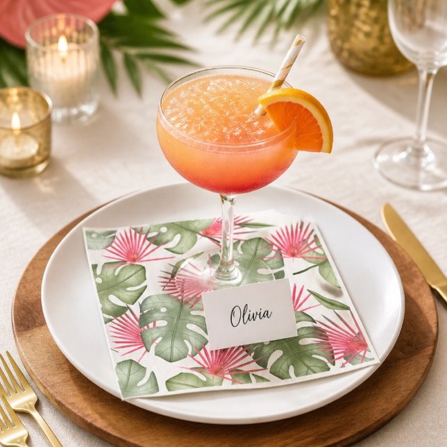 Servilleta De Papel Papel para Boda Tropical (Subido por el creador)