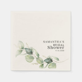 Servilleta De Papel Papel para Despedida de Soltera con Verde de Eucal