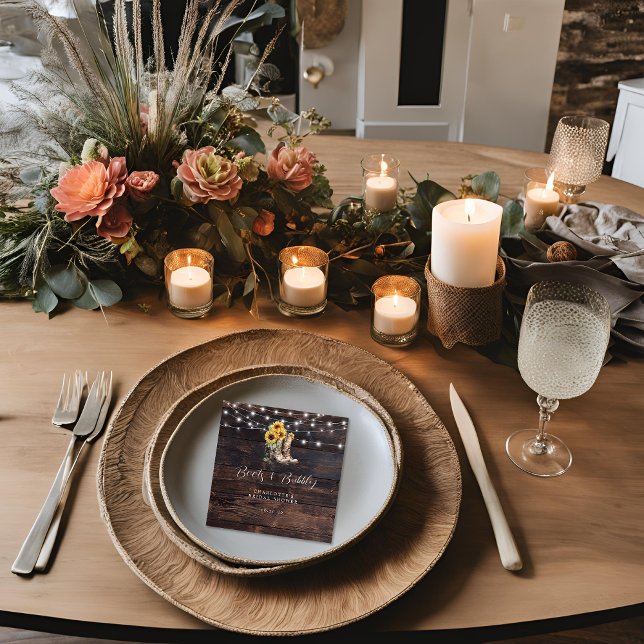 Servilleta De Papel Papel para ducha de novia floral rústico (Subido por el creador)