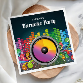 Servilleta De Papel Papel para fiesta de cumpleaños de karaoke de músi