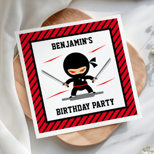 Servilleta De Papel Papel para fiesta de cumpleaños de niños Cute Ninj