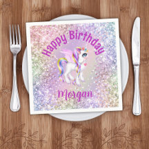 Papel para Fiesta de Cumpleaños de Unicornio Mágic