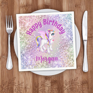 Servilleta De Papel Papel para Fiesta de Cumpleaños de Unicornio Mágic