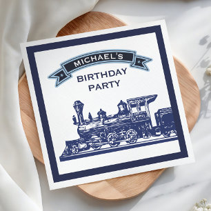 Servilleta De Papel Papel para fiesta de cumpleaños infantil de tren r