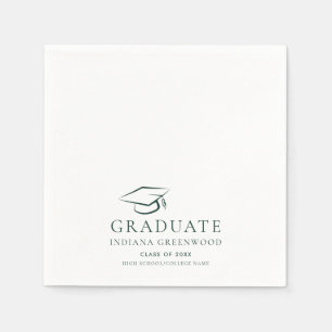 Servilleta De Papel Papel para Fiesta de Graduación Minimalista 2026