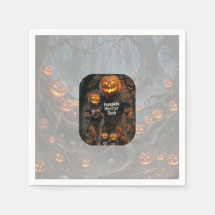 Servilleta De Papel Papel para Fiesta de Monstruos de Calabaza Espeluz