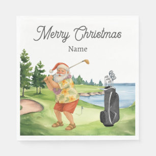 Servilleta De Papel Papel para Fiesta Tropical de Navidad Santa Golf H