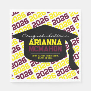 Servilleta De Papel Papel para Gorra de Graduación Personalizada Burgu