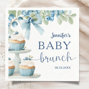 Servilleta De Papel Papel para Niño Bebé Arándano Brunch Shower
