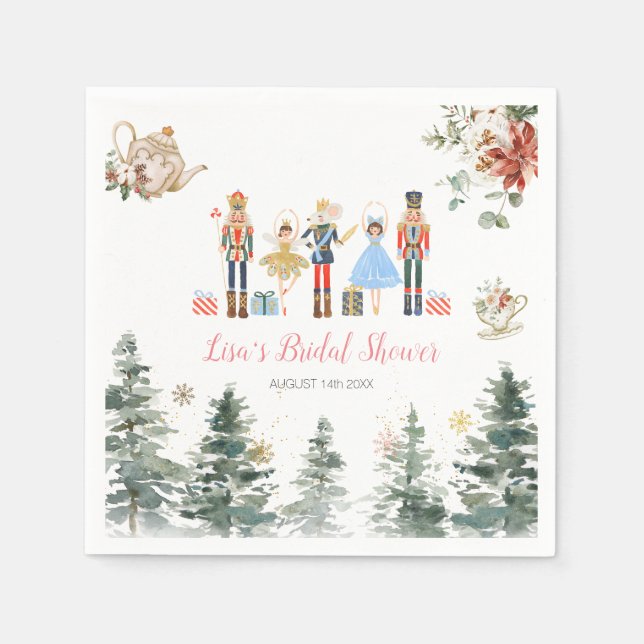 Servilleta De Papel Papel para Té de Despedida de Soltera Navidad Casc (Anverso)