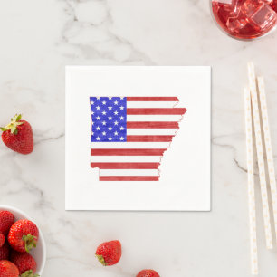 Servilleta De Papel Papel patriótico de la bandera estadounidense mode