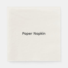 Servilleta De Papel Papel Personalizado con Texto Minimalista