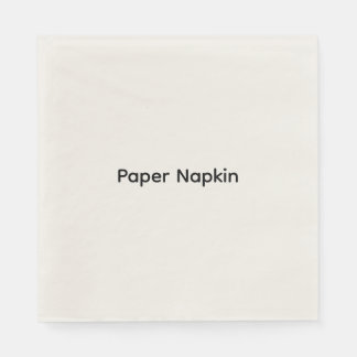 Servilleta De Papel Papel Personalizado con Texto Minimalista