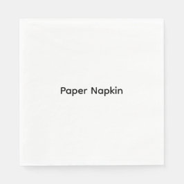 Servilleta De Papel Papel Personalizado con Texto Minimalista