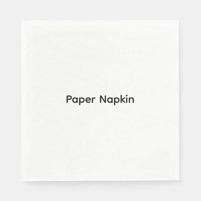 Servilleta De Papel Papel Personalizado con Texto Minimalista (Anverso)