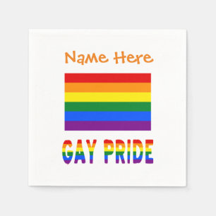 Servilleta De Papel Papel personalizado de orgullo gay LGBTQ