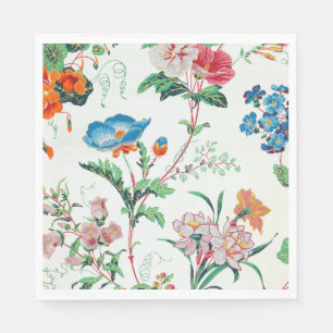 Servilleta De Papel Papel pintado antiguo floral Francia 1830