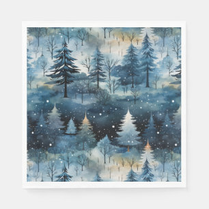 Servilleta De Papel Papel pintado con acuarela Navidades caprichosas P