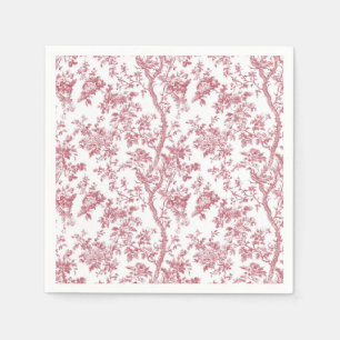 Servilleta De Papel Papel pintado de Chinoiserie de vid de color rosa 