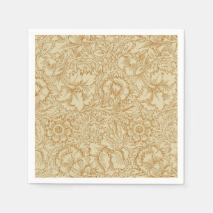 Servilleta De Papel Papel pintado floral de amapola de William Morris