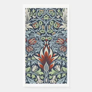 Servilleta De Papel Papel pintado floral Morris Navy Blue Snakeshead