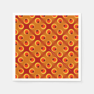 Servilleta De Papel papel pintado retro naranja ,rojo 1970