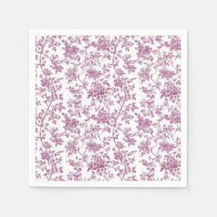 Servilleta De Papel Papel pintado rosa claro de Chinoiserie con vid y 