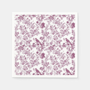 Servilleta De Papel Papel pintado rosa claro de Chinoiserie con vid y 