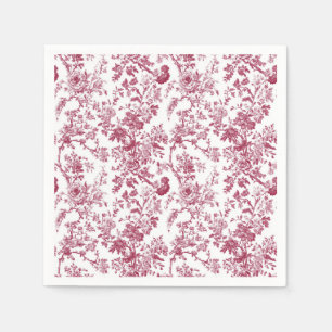 Servilleta De Papel Papel pintado rosa claro de Chinoiserie con vid y 