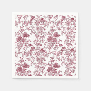 Servilleta De Papel Papel pintado rosa claro de Chinoiserie con viña T