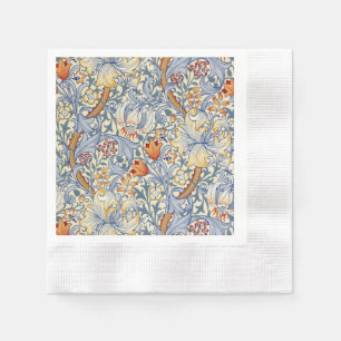 Servilleta De Papel Papel pintado victoriano Gold Lily de William Morr