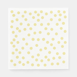 Servilleta De Papel Papel polkadot amarillo
